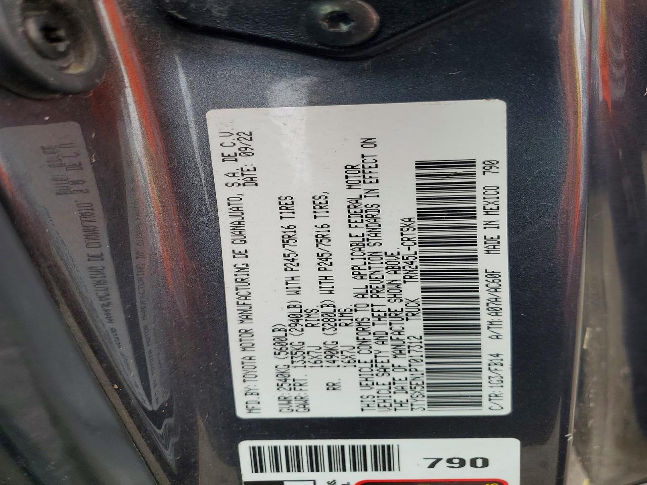 2023 TOYOTA TACOMA
