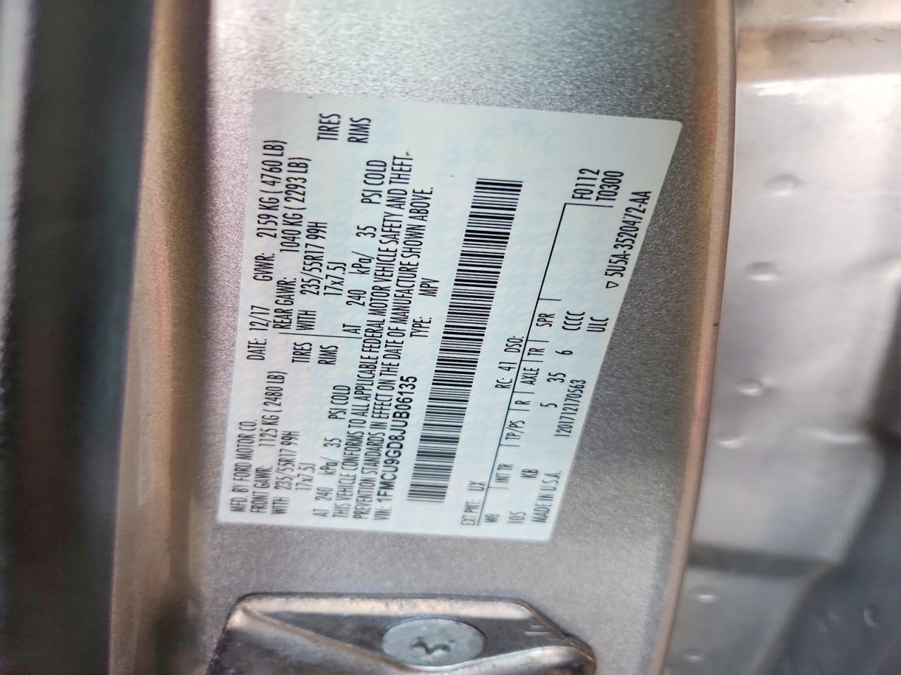 2018 FORD ESCAPE