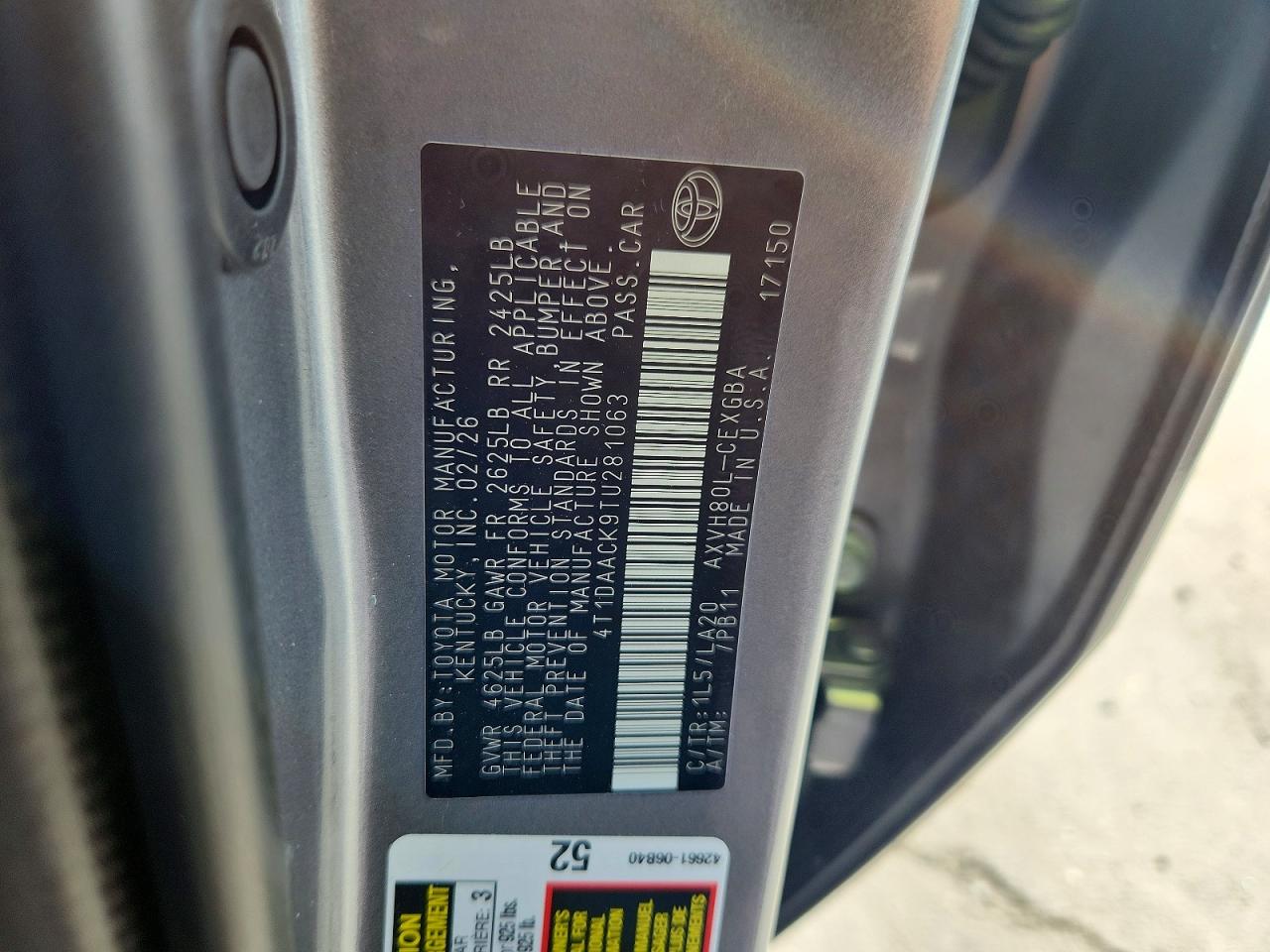 2026 TOYOTA CAMRY