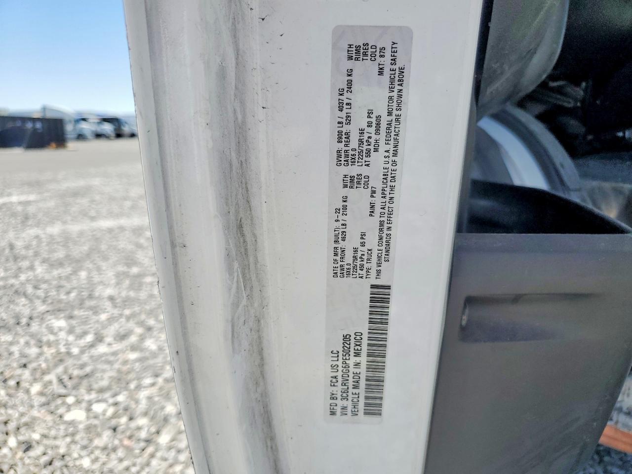 2023 RAM PROMASTER