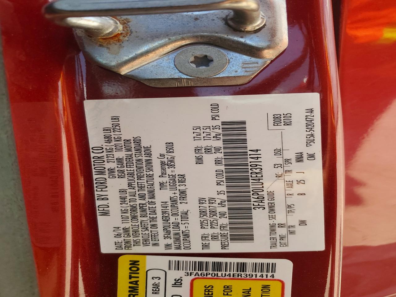 2014 FORD FUSION