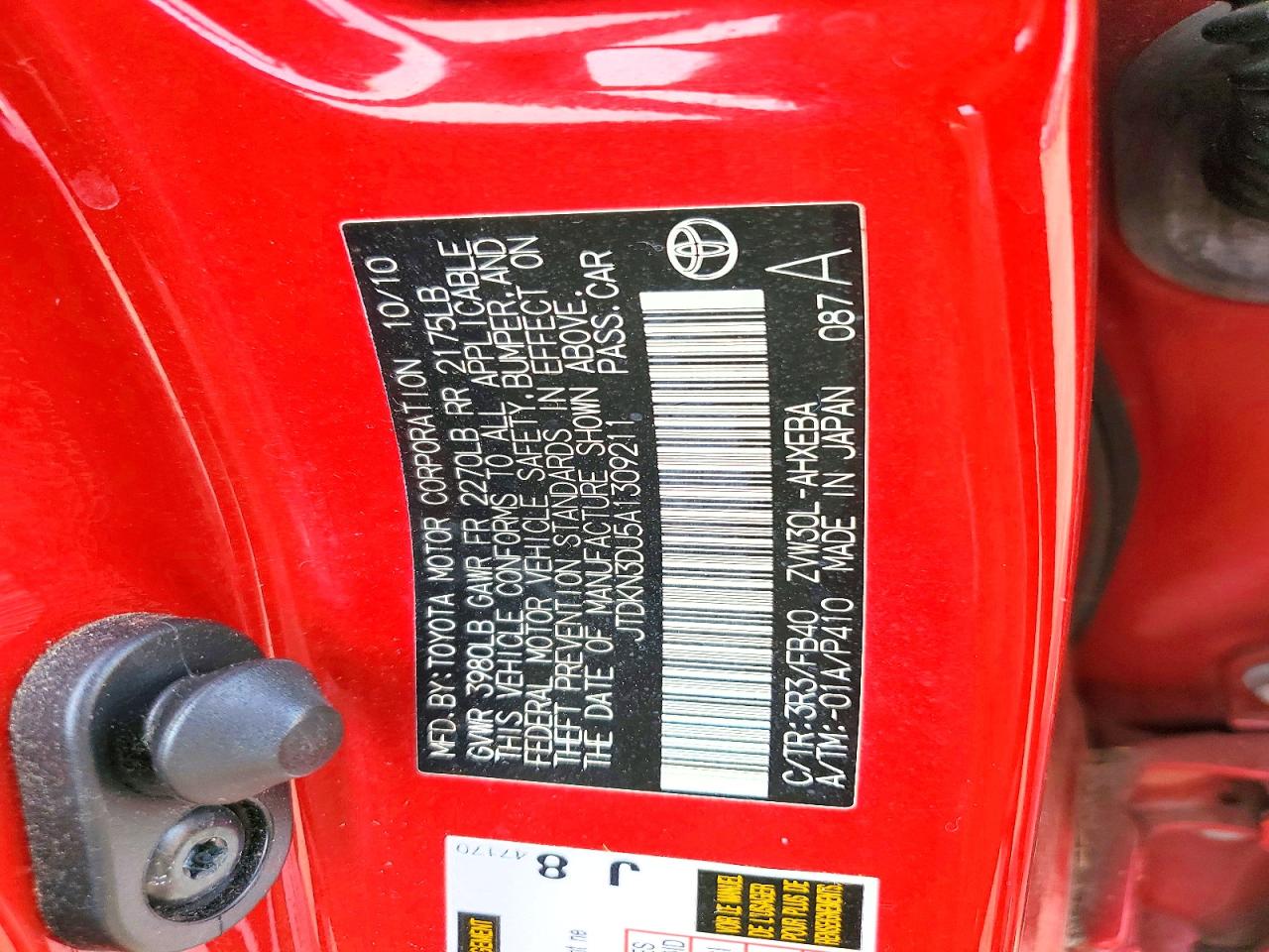2010 TOYT PRIUS