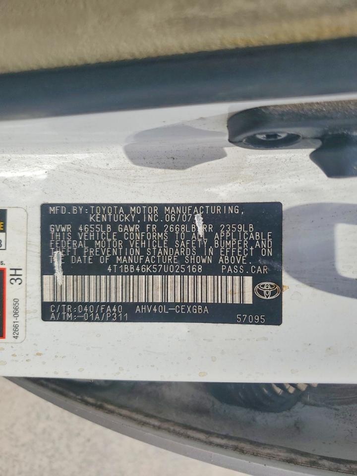 2007 TOYOTA CAMRY