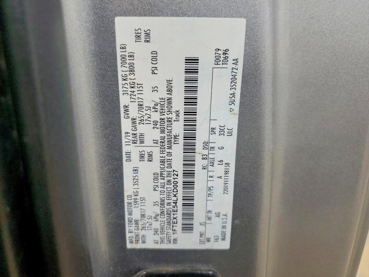 2020 FORD F-150