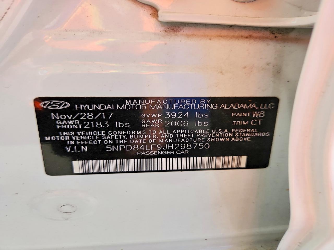 2018 HYUNDAI ELANTRA