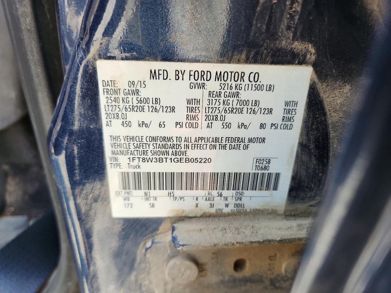 2016 FORD F350