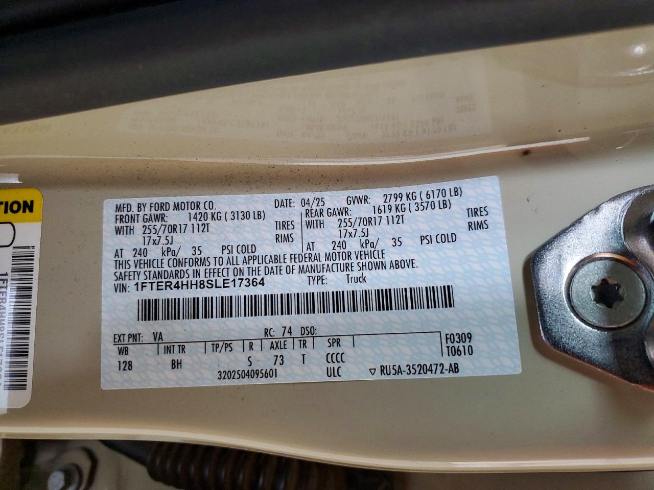 2025 FORD RANGER
