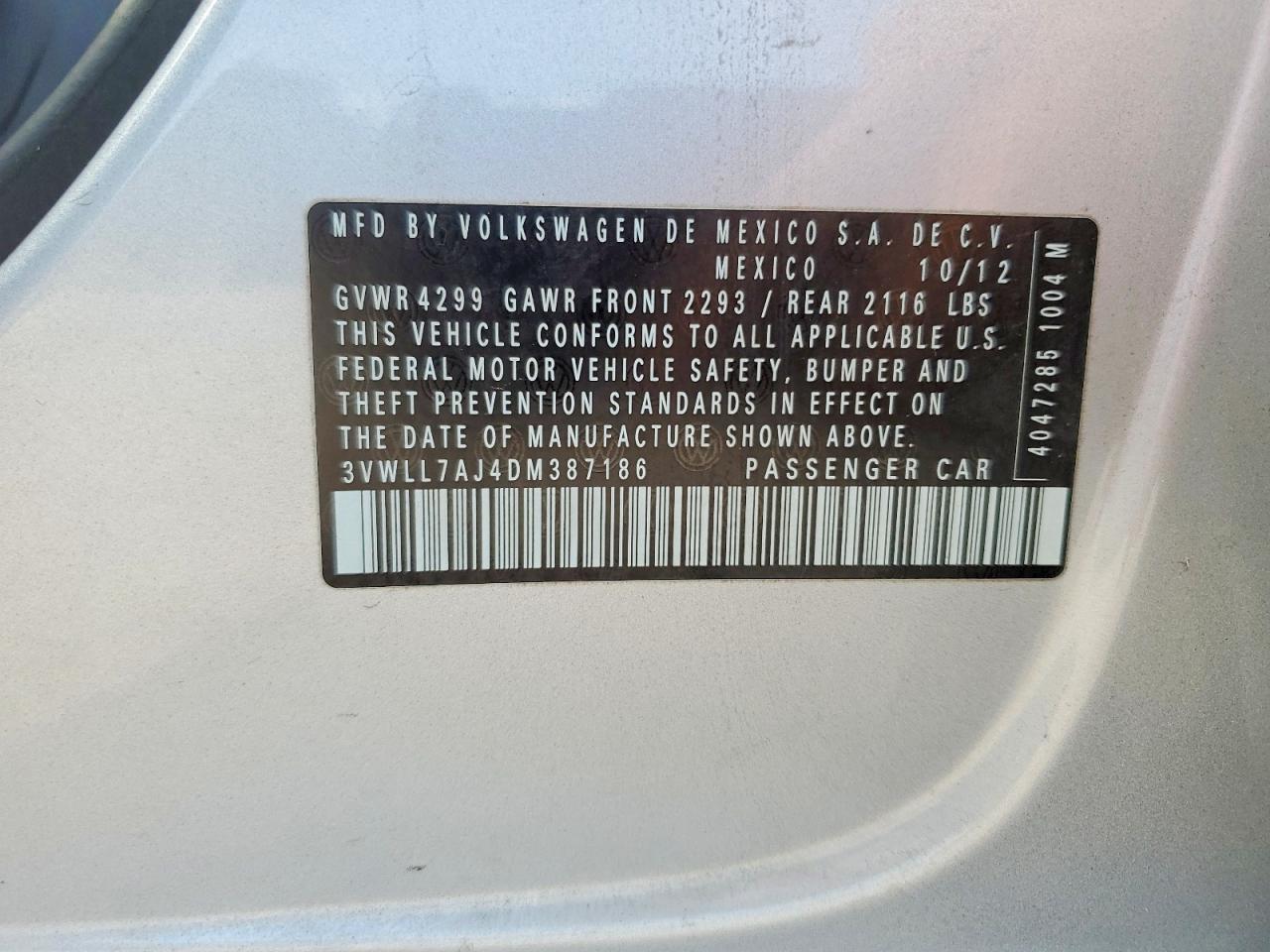 2013 VOLKSWAGEN JETTA
