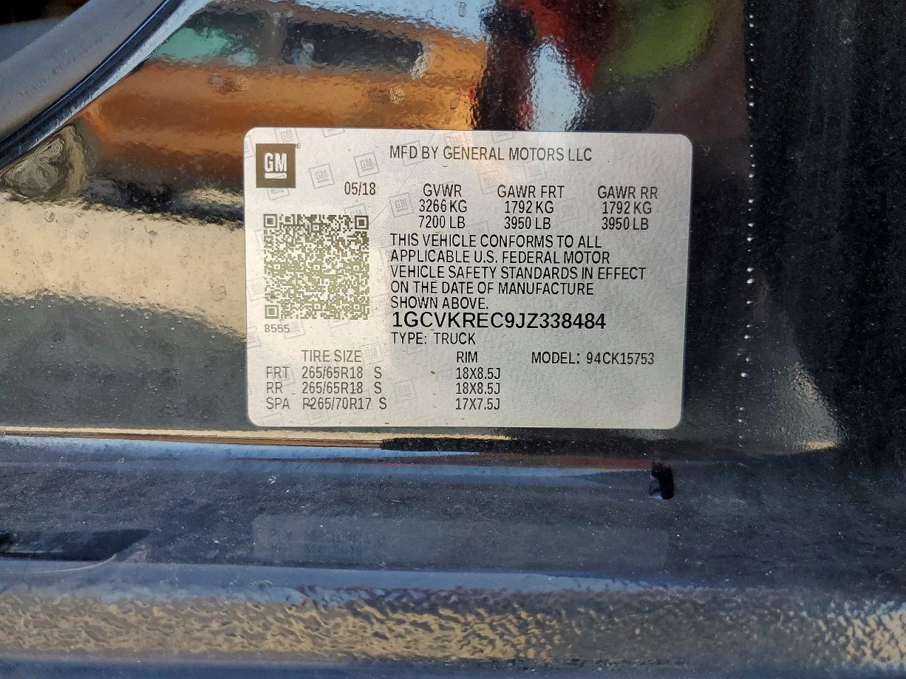 2018 CHEVROLET SILVERADO