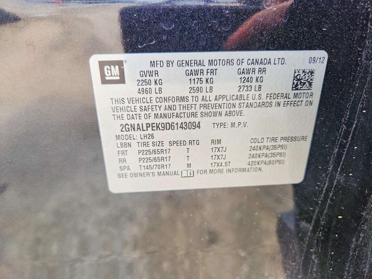 2013 CHEVROLET EQUINOX