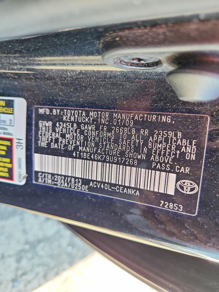 2009 TOYOTA CAMRY