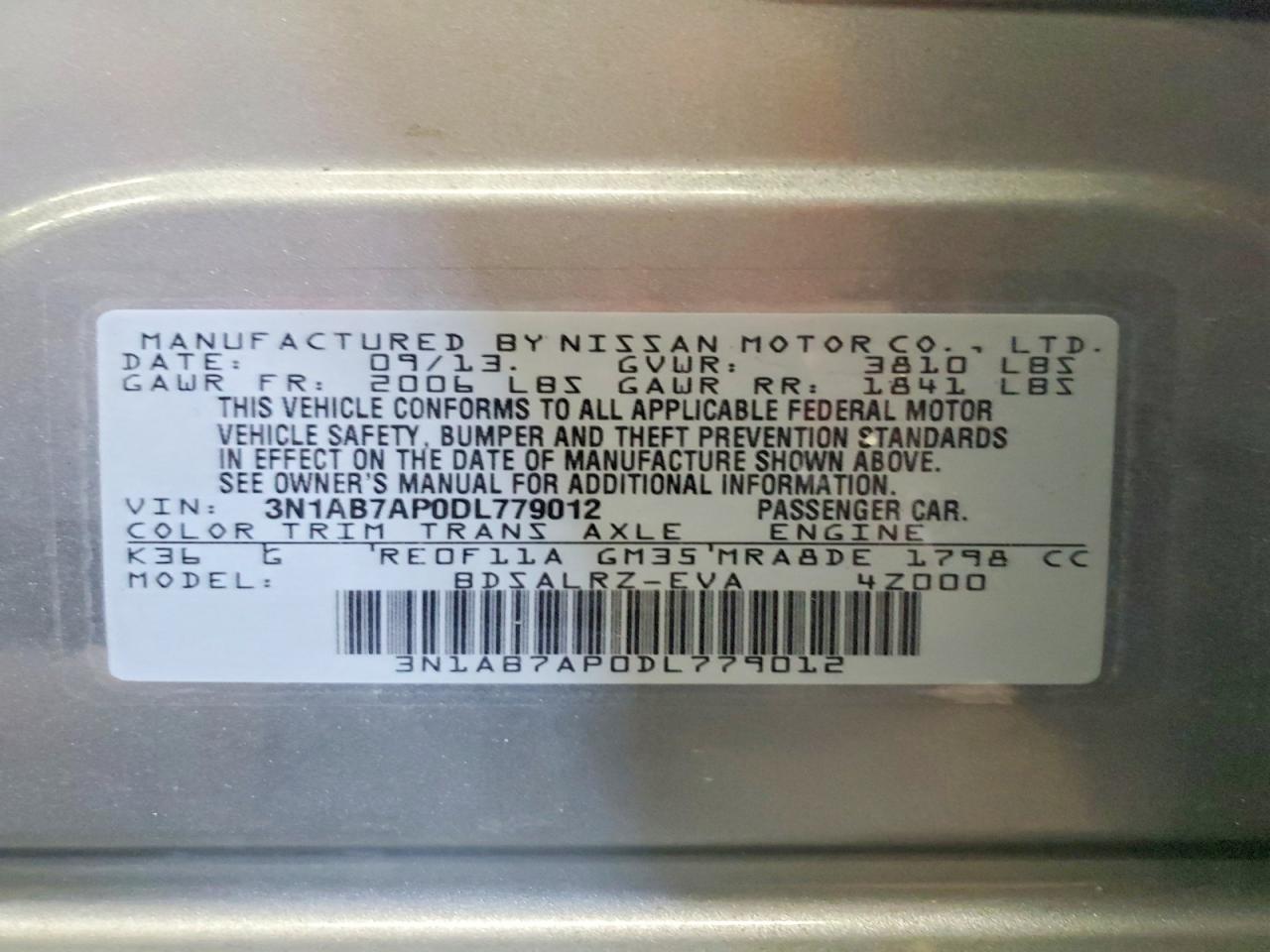 2013 NISSAN SENTRA