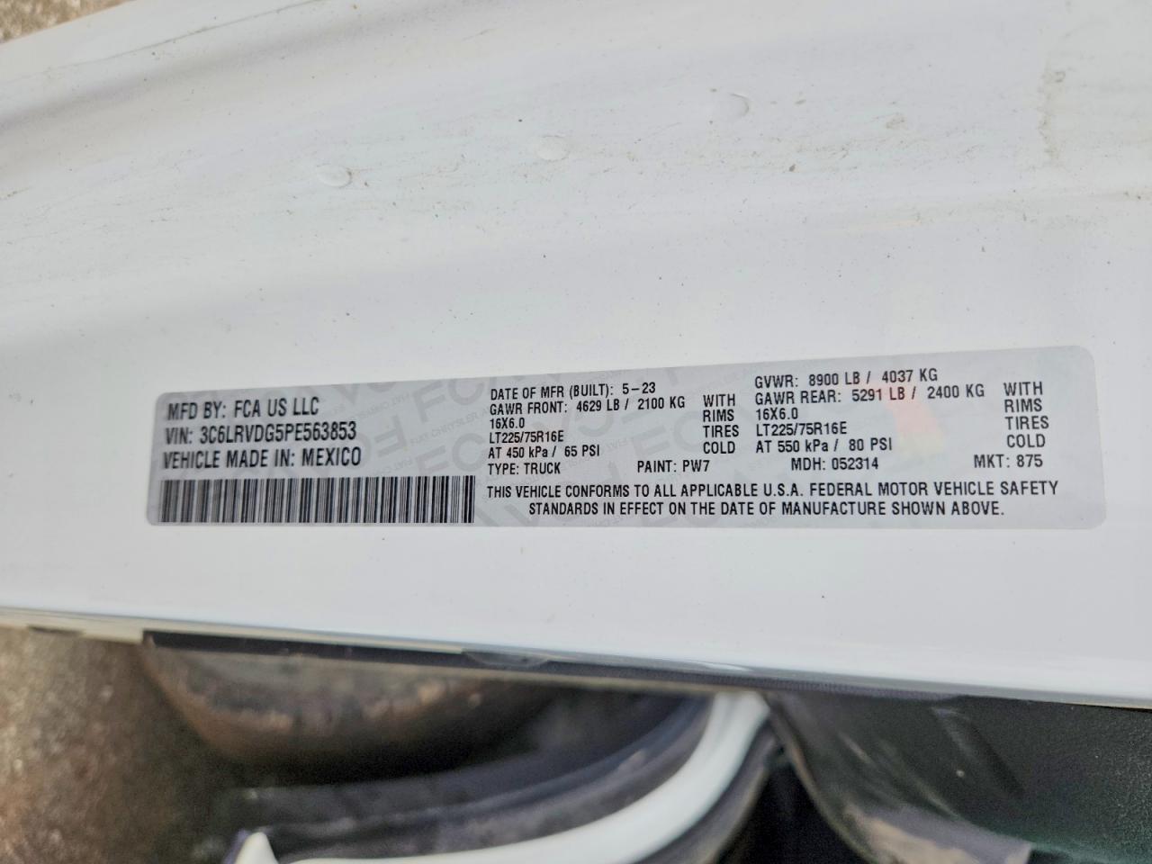 2023 RAM PROMASTER