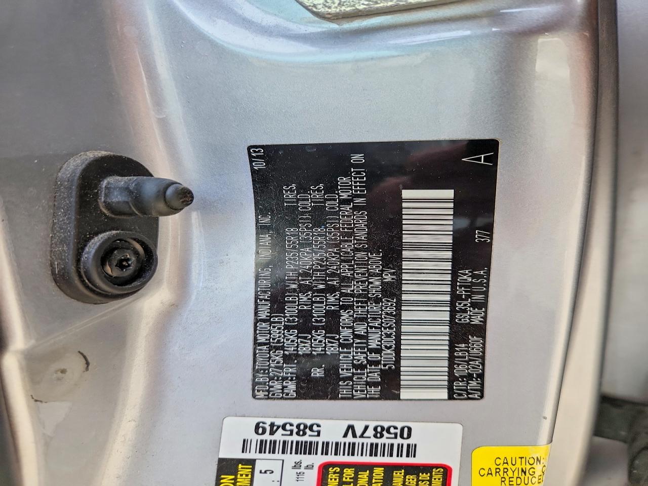 2014 TOYOTA SIENNA