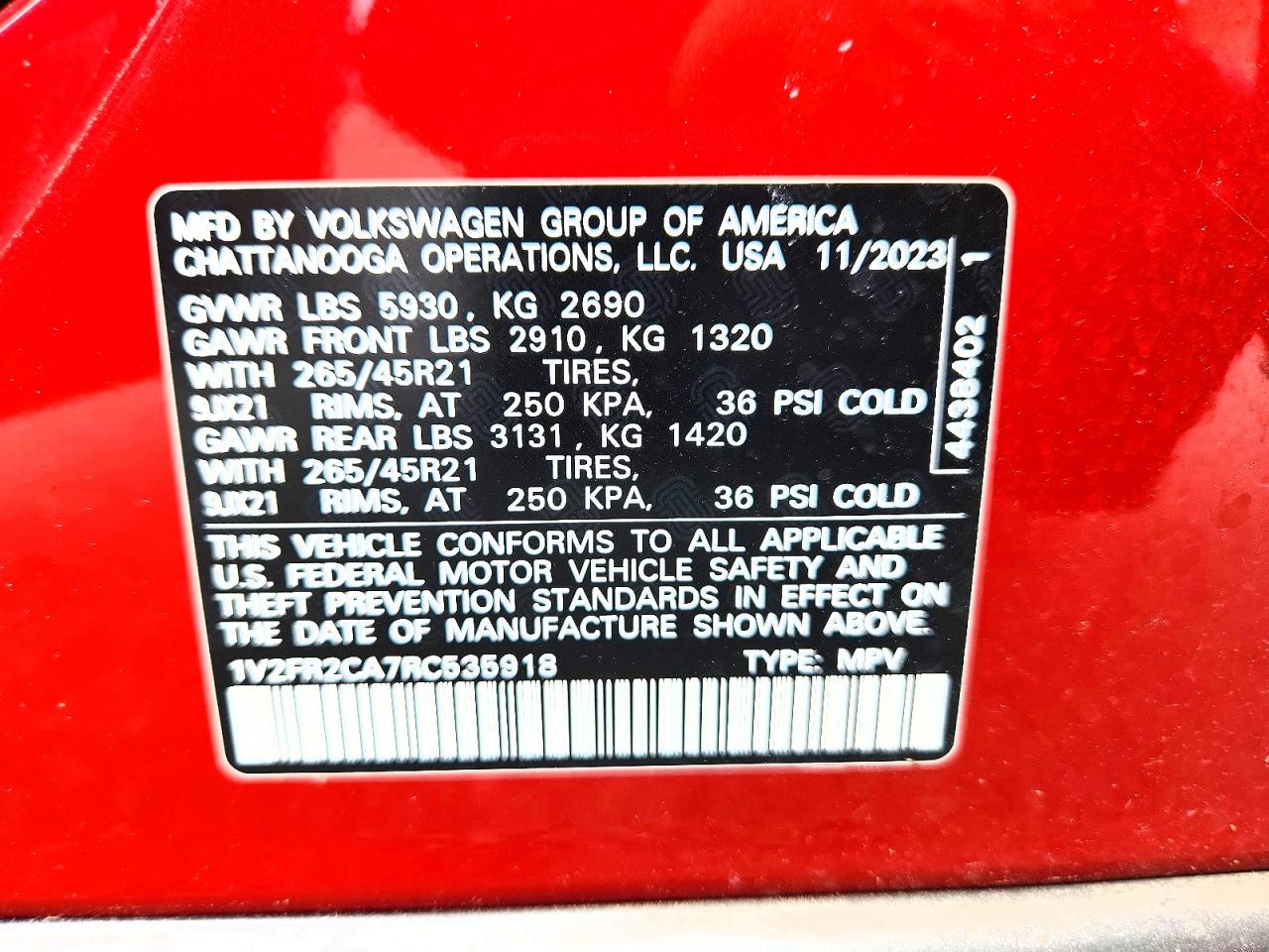 2024 VOLKSWAGEN ATLAS