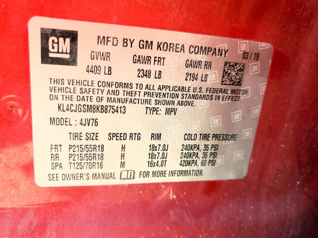 2019 BUICK ENCORE