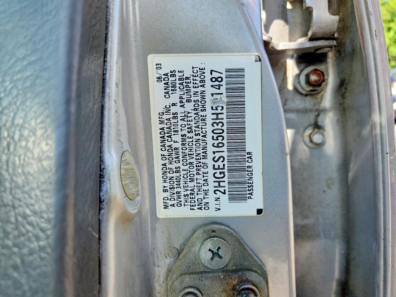 2003 HONDA CIVIC
