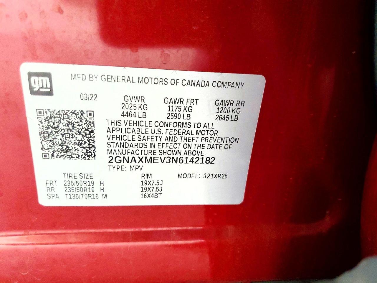 2022 CHEVROLET EQUINOX