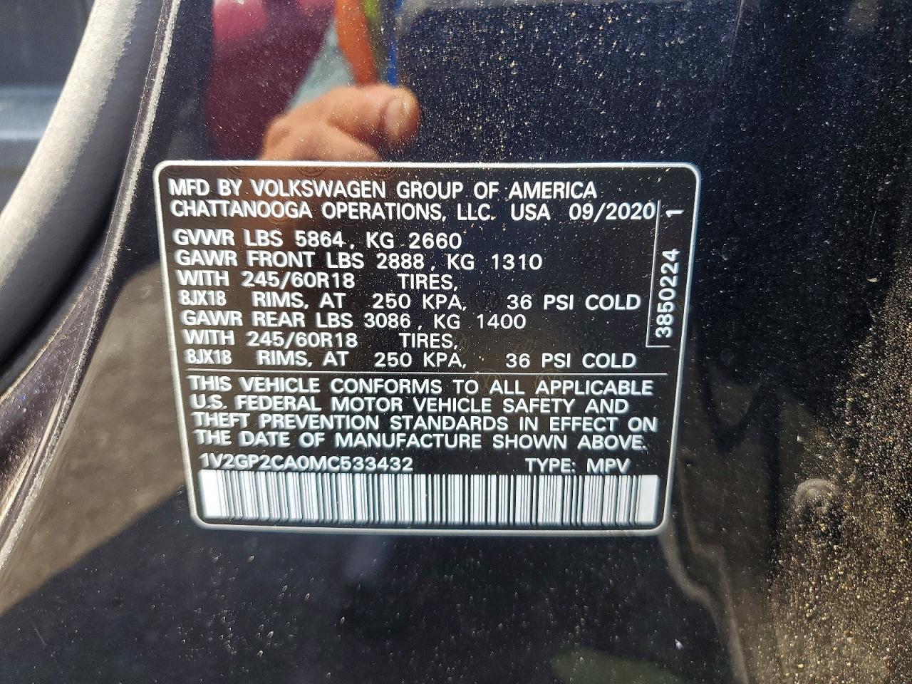 2021 VOLKSWAGEN ATLAS