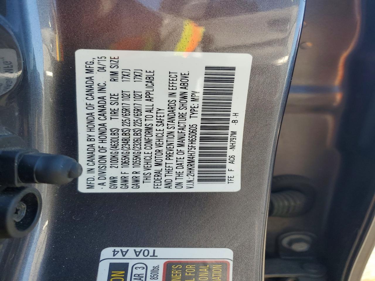 2015 HONDA CRV