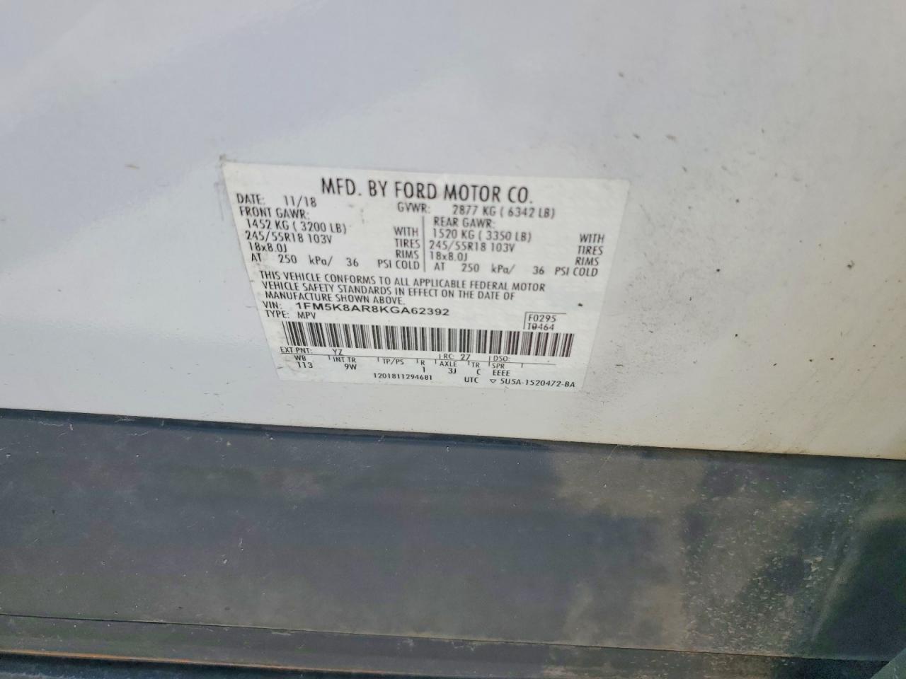 2019 FORD EXPLORER