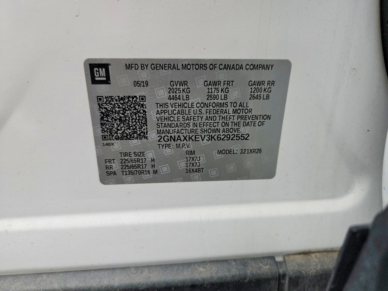 2019 CHEVROLET EQUINOX