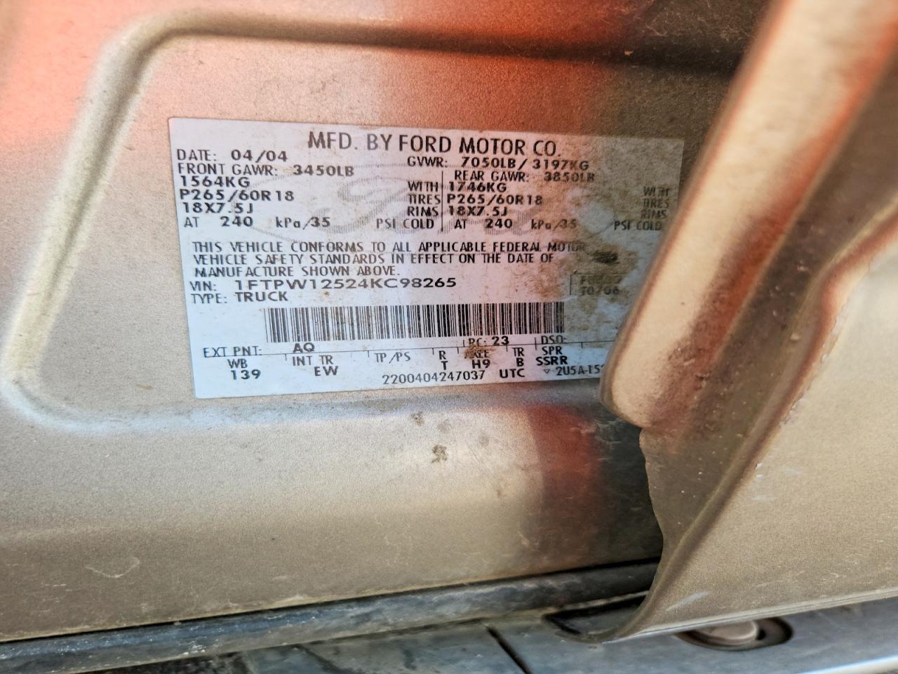 2004 FORD F-150