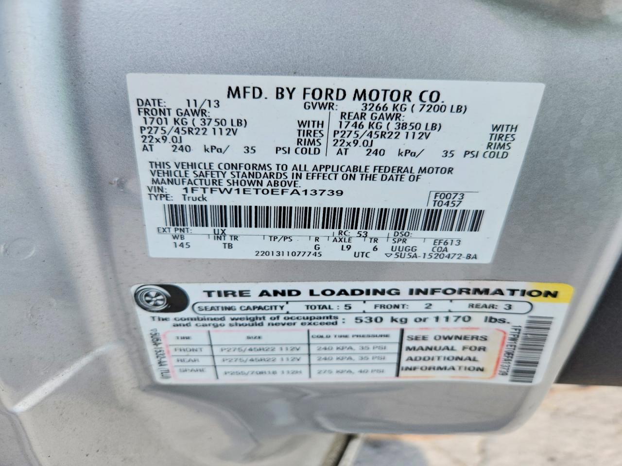 2014 FORD F150