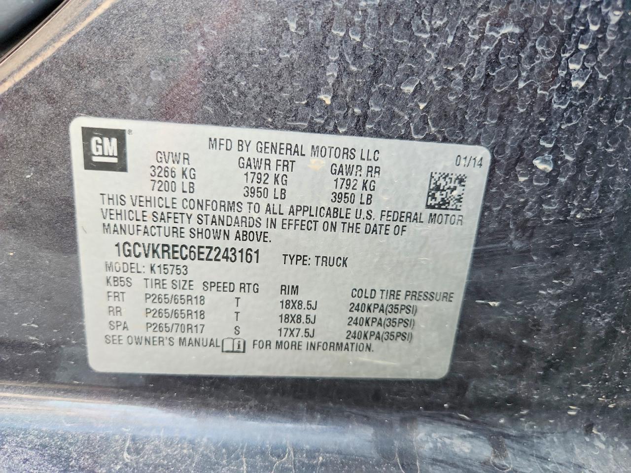 2014 CHEVROLET SILVERADO