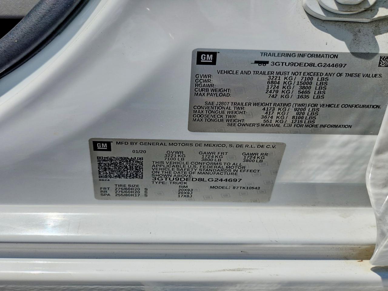 2020 GMC SIERRA