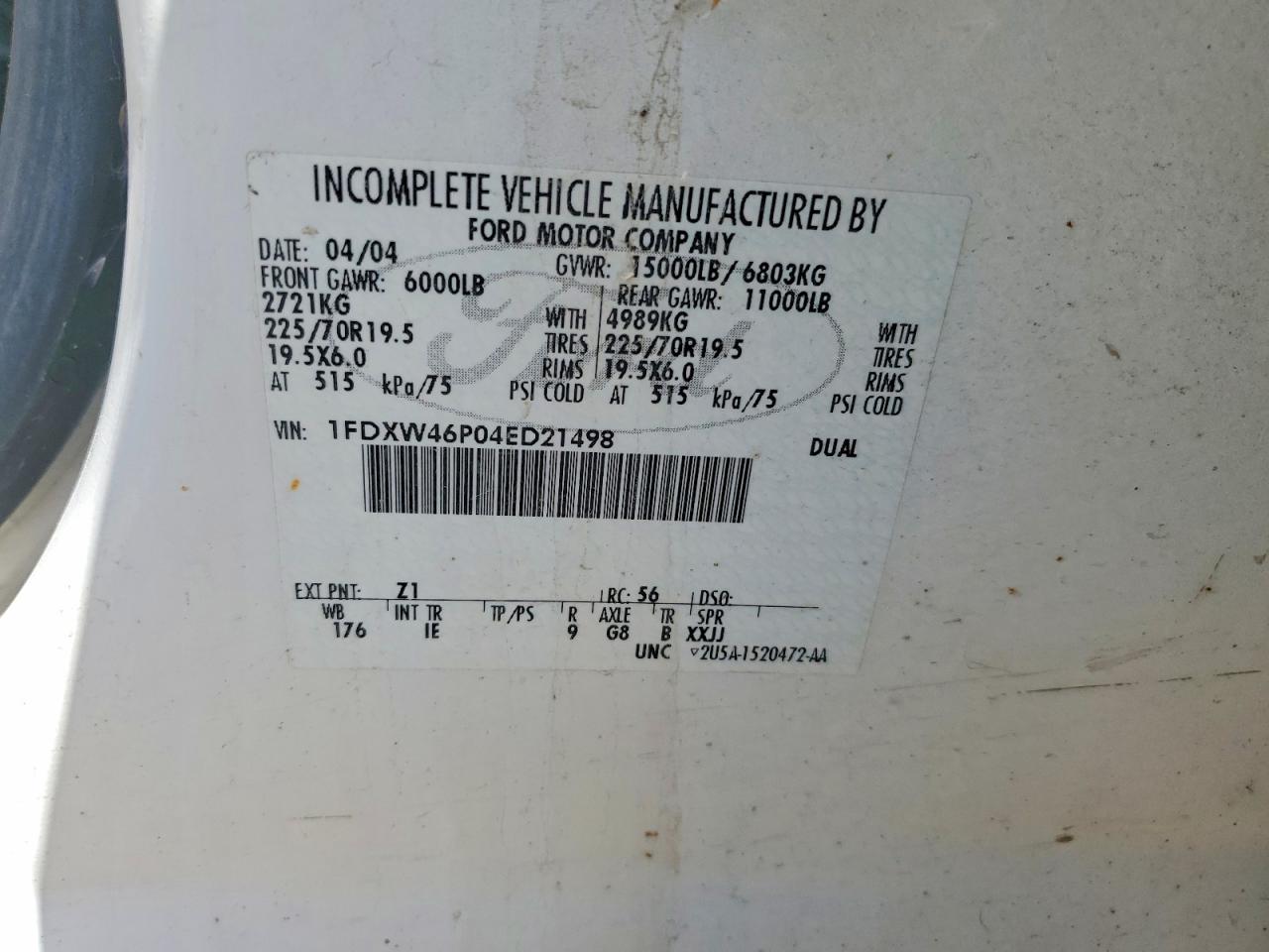 2004 FORD F450