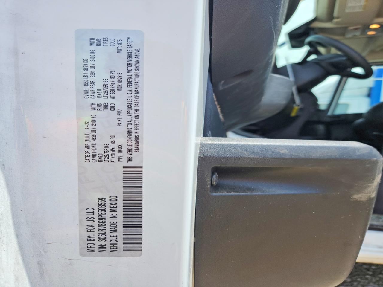 2023 RAM PROMASTER