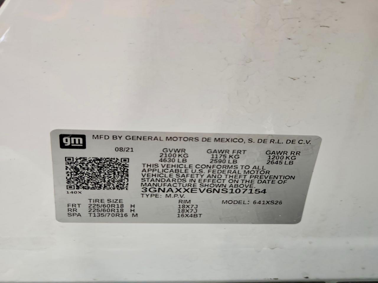 2022 CHEVROLET EQUINOX