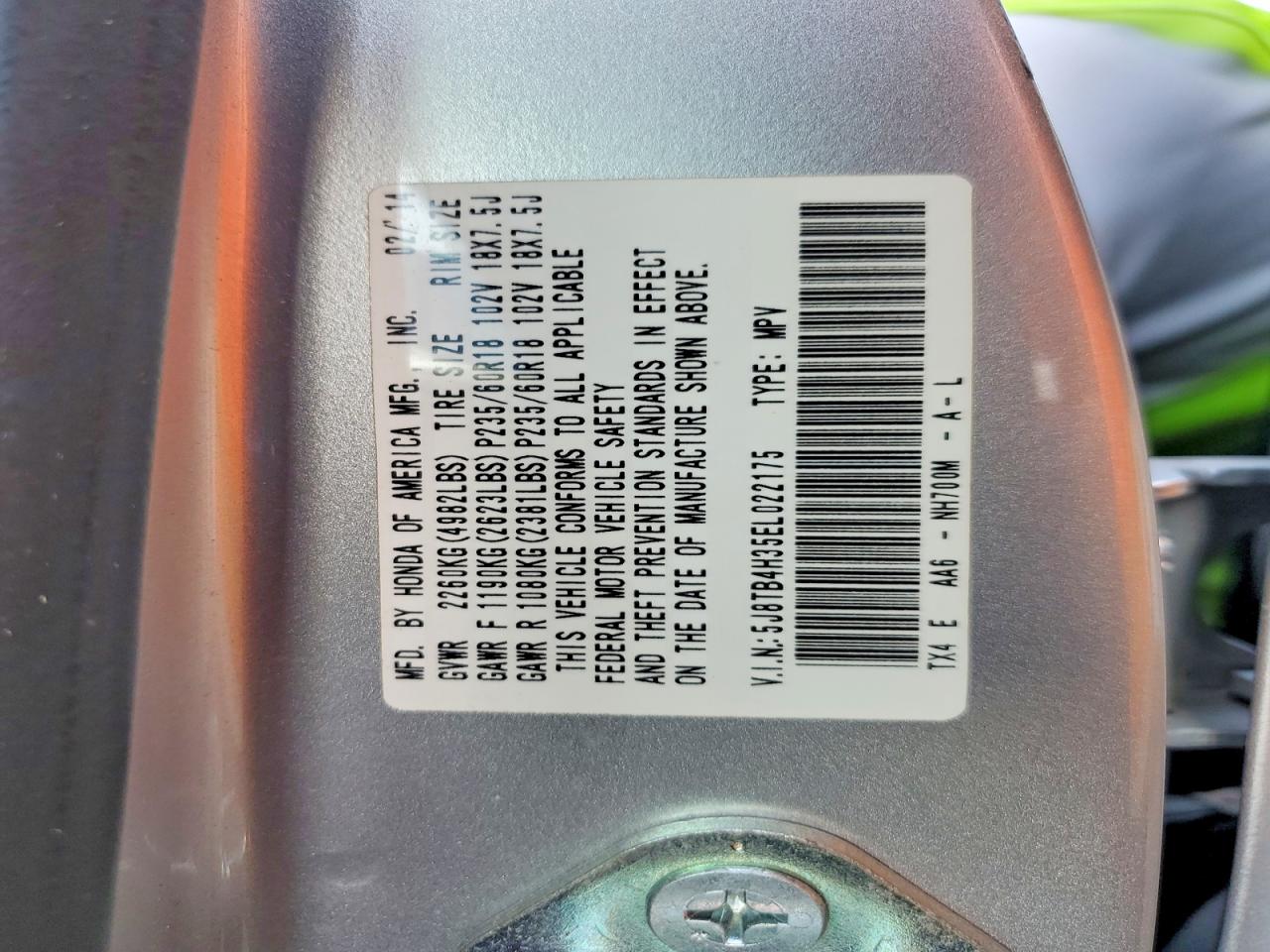 2014 ACURA RDX