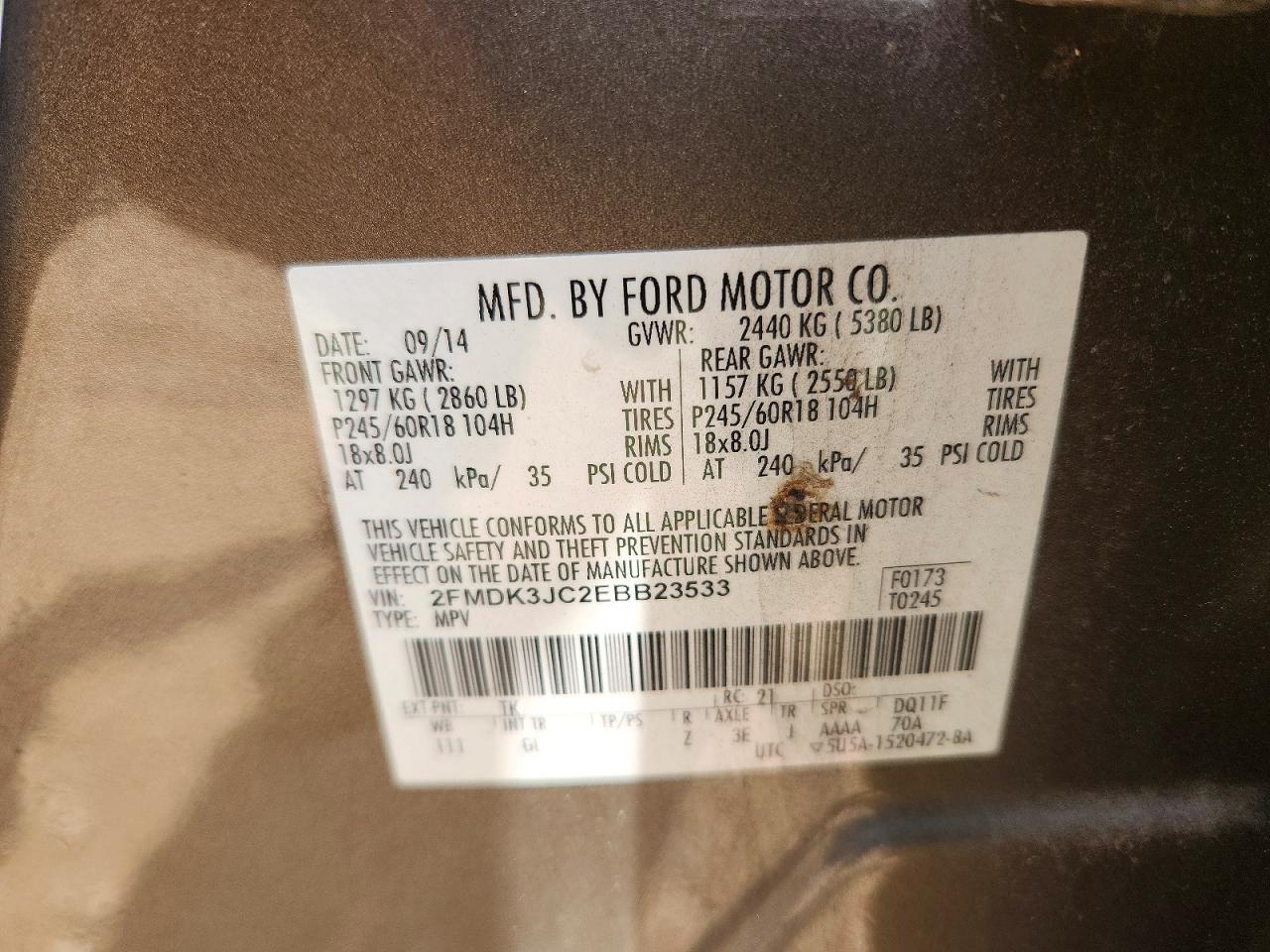 2014 FORD EDGE