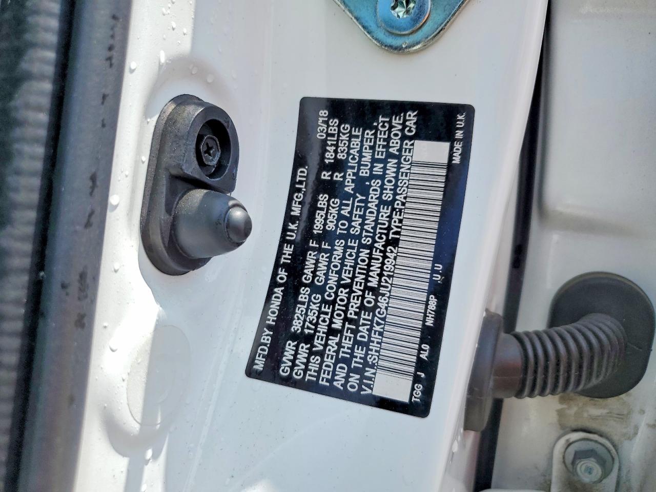 2018 HONDA CIVIC