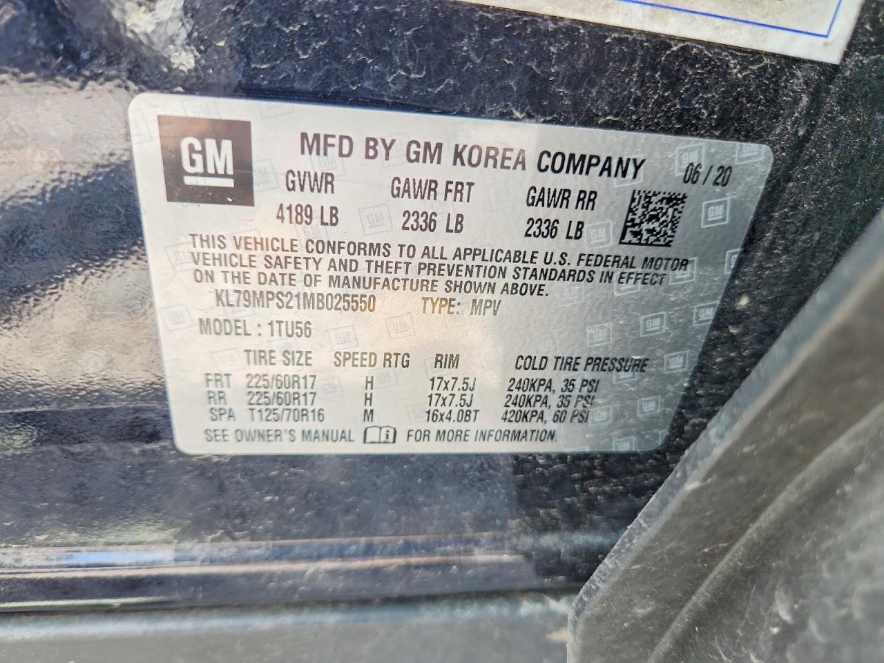 2021 CHEVROLET TRAILBLAZE