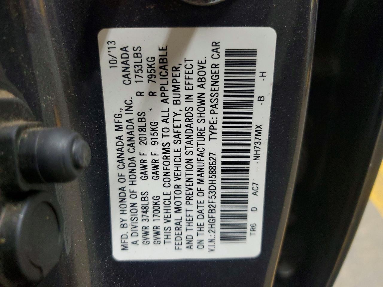 2013 HONDA CIVIC