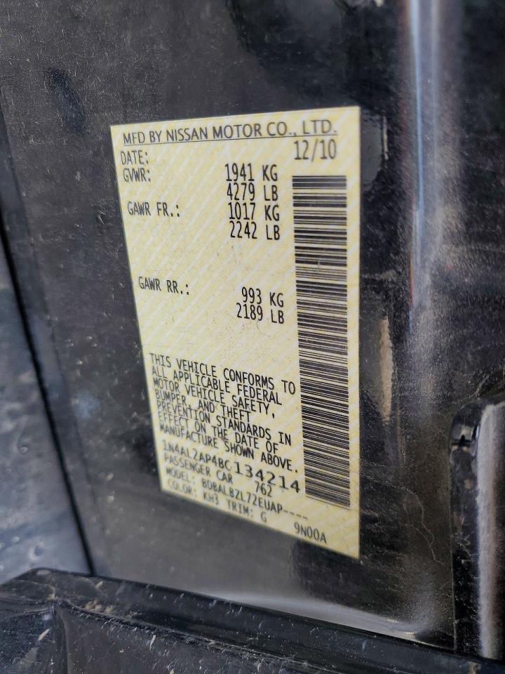 2011 NISSAN ALTIMA