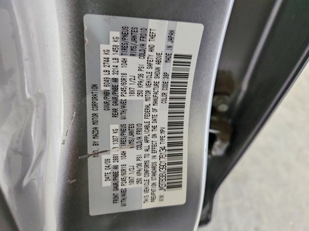 2009 MAZDA CX-9