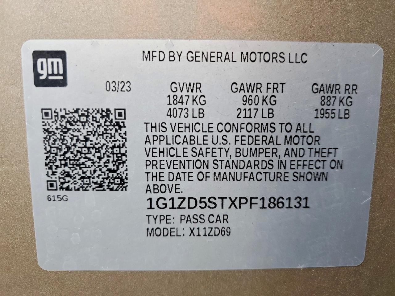 2023 CHEVROLET MALIBU