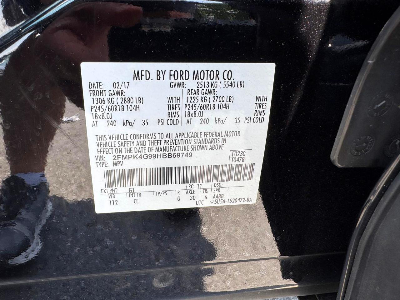2017 FORD EDGE