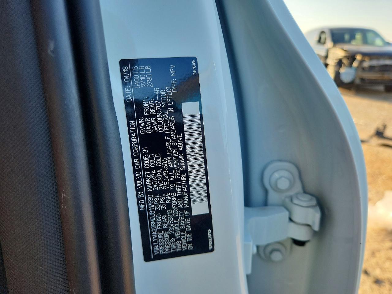 2018 VOLVO XC60