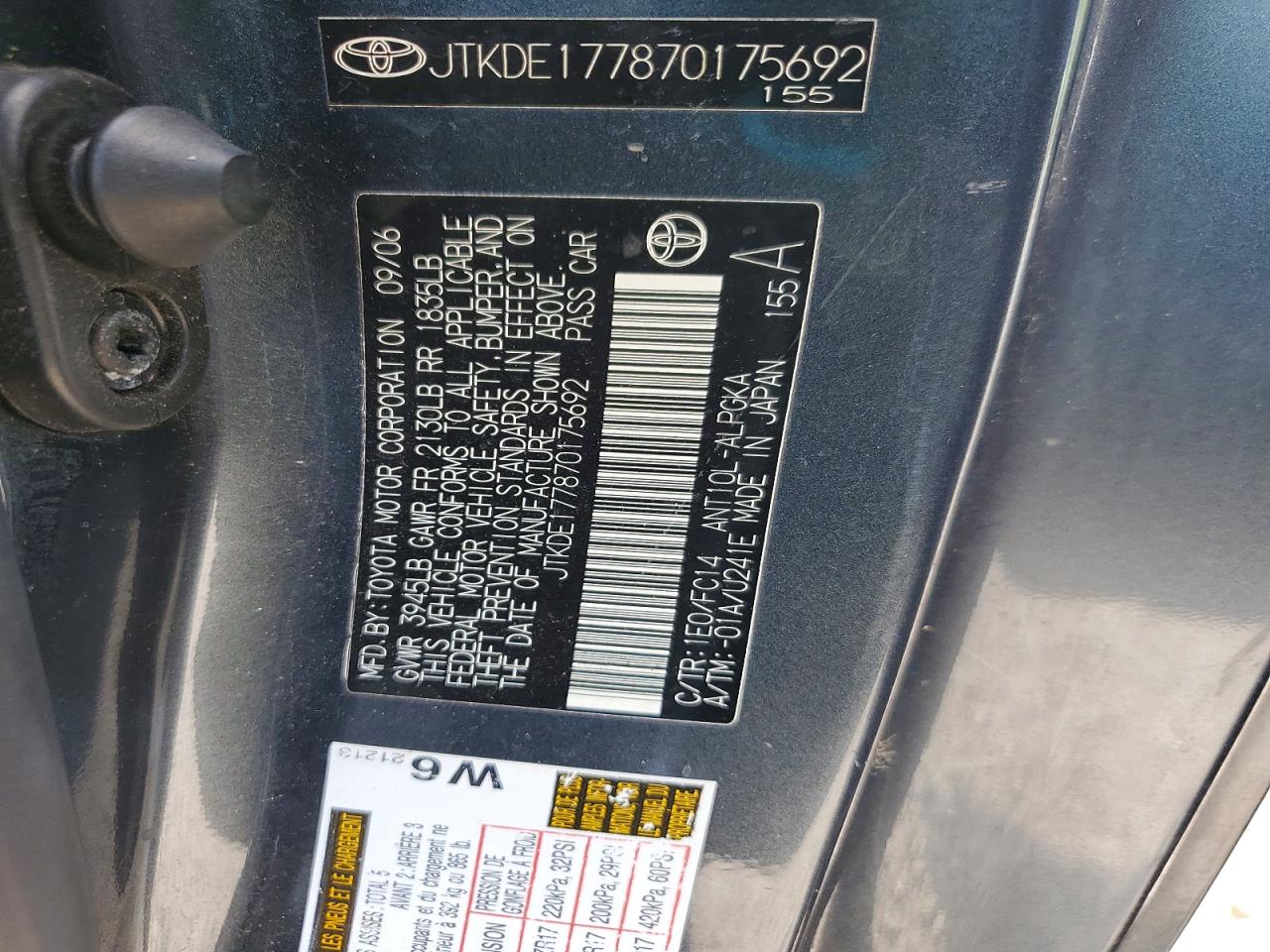 2007 SCION TC