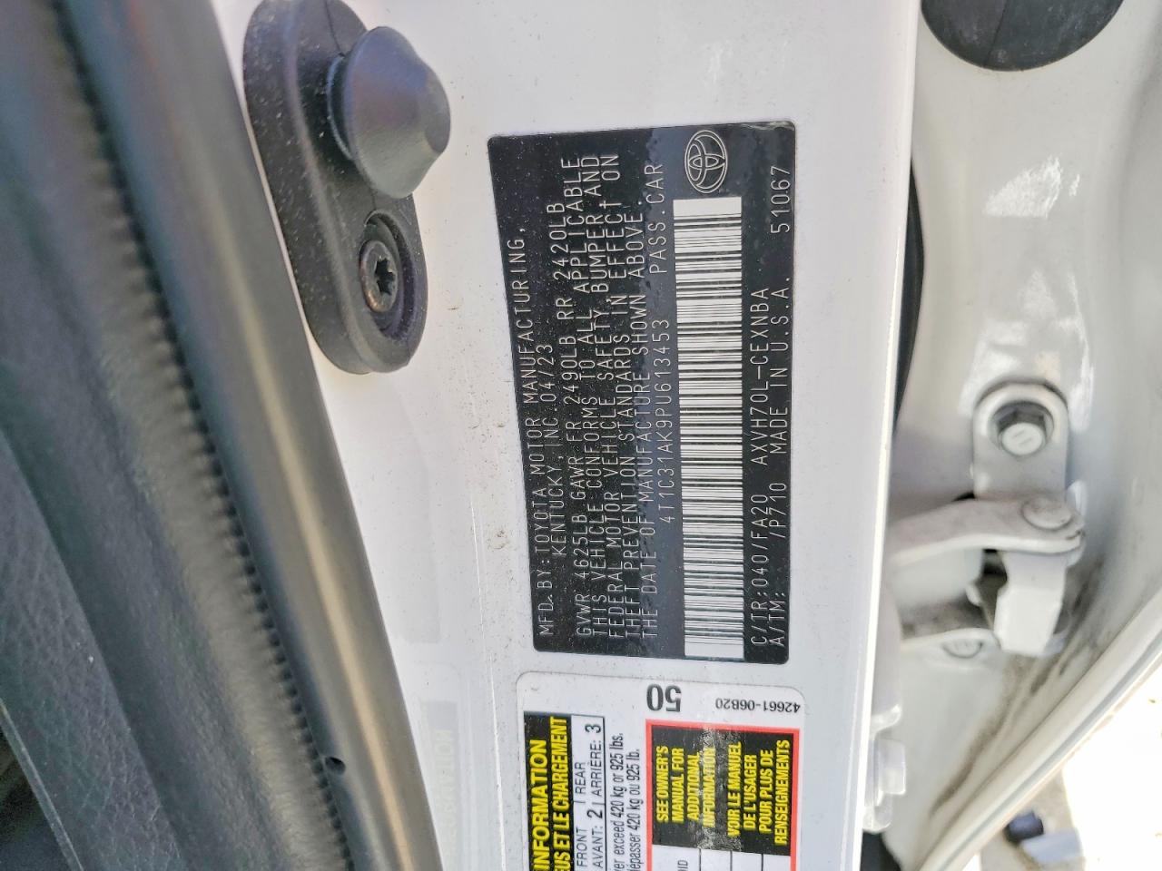 2023 TOYOTA CAMRY