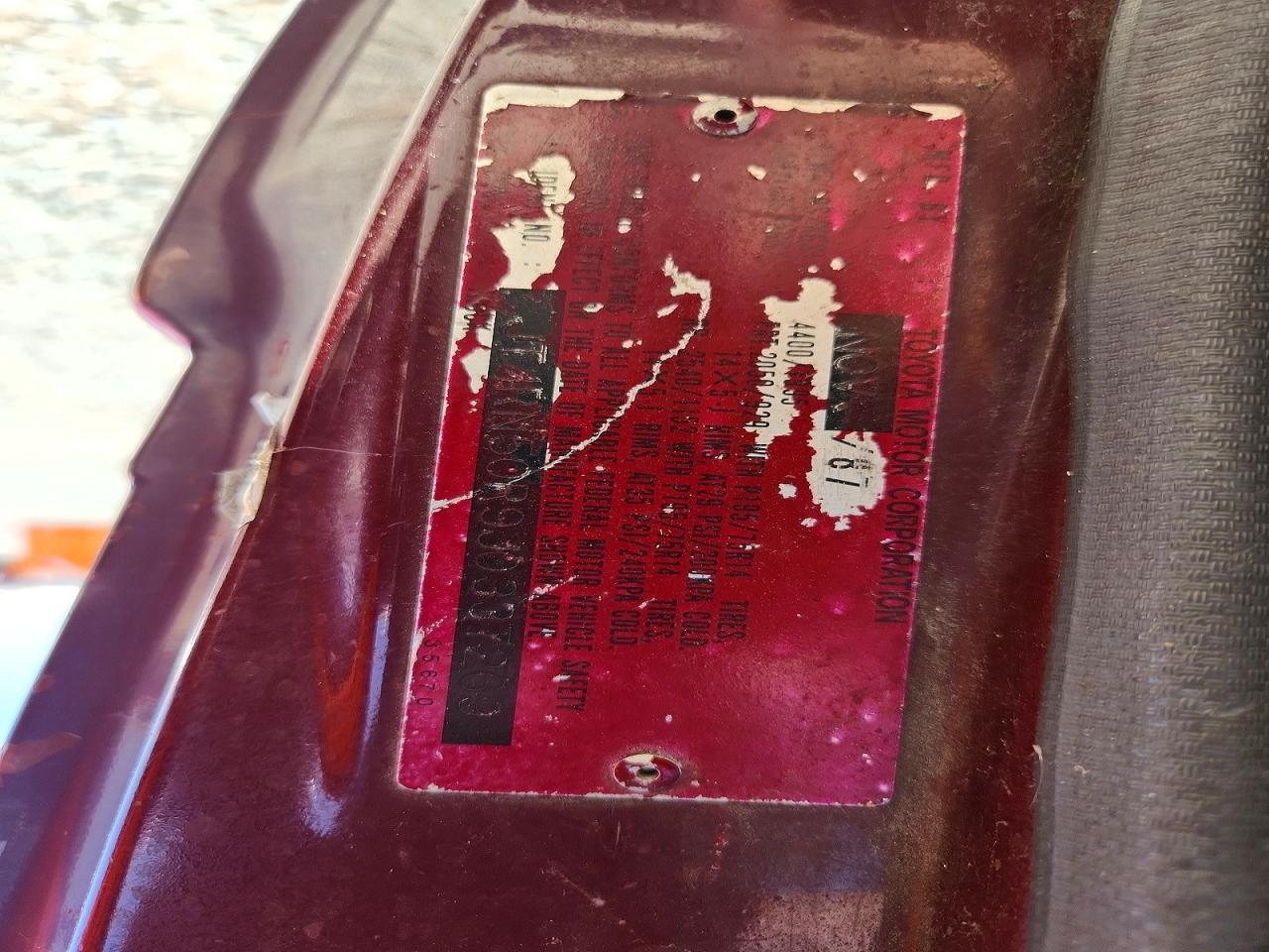 1988 TOYOTA ALL OTHER