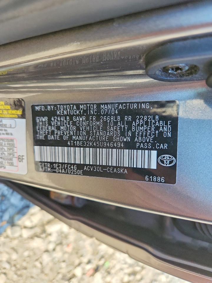 2005 TOYOTA CAMRY