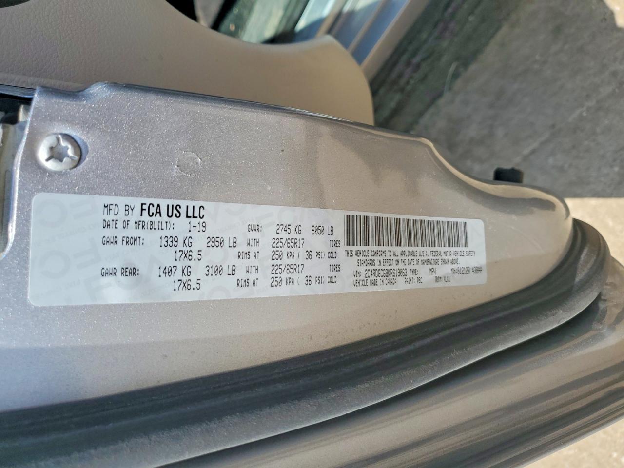 2019 DODGE CARAVAN