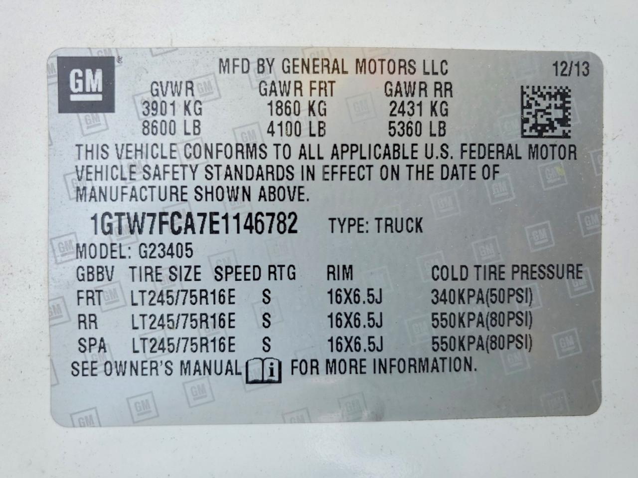 2014 GMC SAVANA
