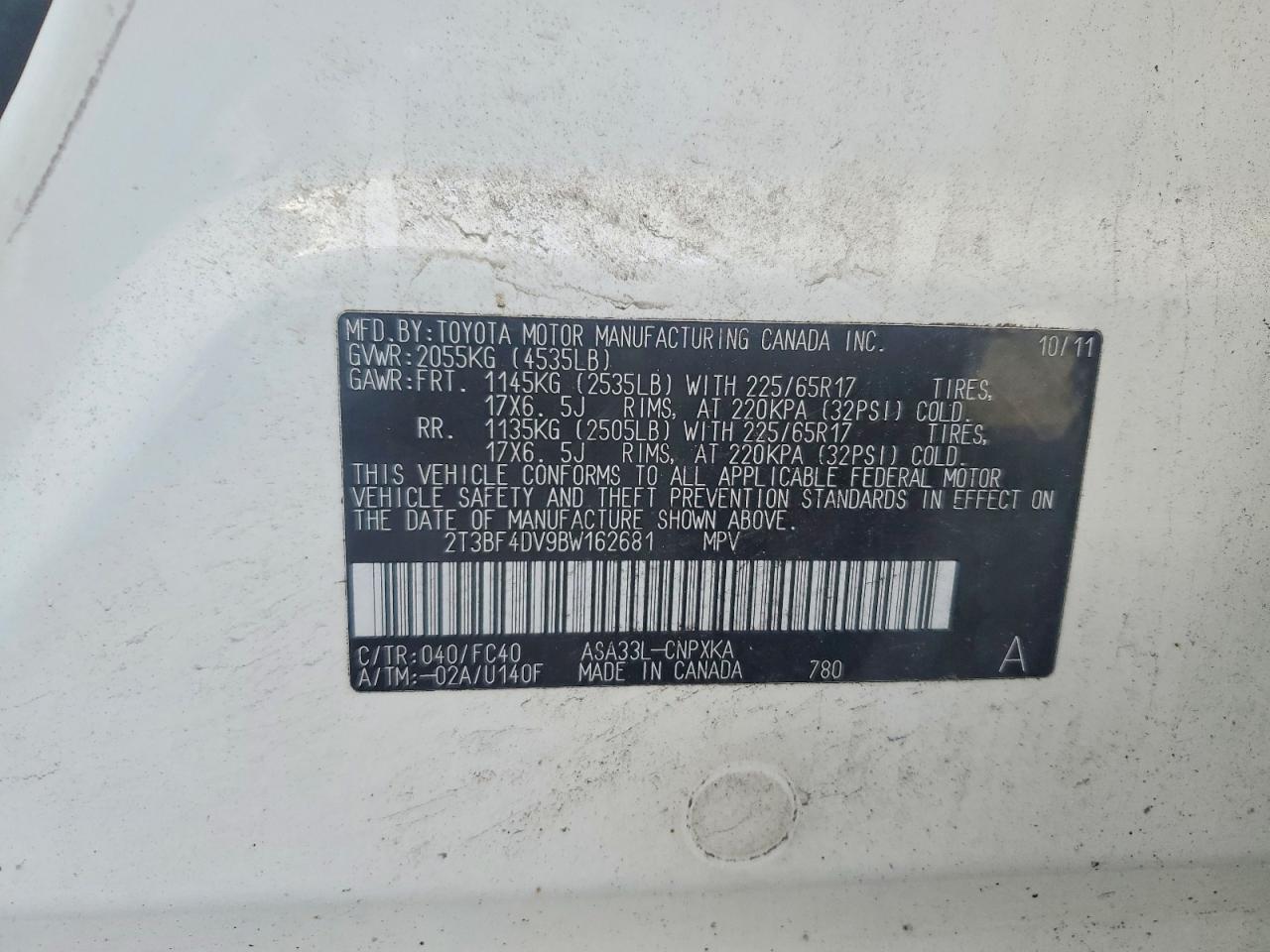 2011 TOYOTA RAV4